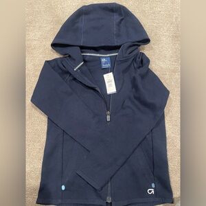 Navy Blue Zip-Up Hoodie